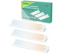 Lumiere Detecteur de Mouvement Interieur, 3 Pack 2000mAh USB-C Rechargeable Led Cuisine Sous Meuble, 3 mode 2 Couleurs Réglable 44 LED Lampe de Placard Veilleuse Magnetique pour Armoires Escalier