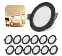 Tailcas Spot Encastrable LED, 5W 450lm Spot Salle de Bain IP44 230V