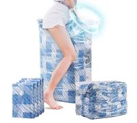 TAILI Cube Rangement sous Vide, 4 PCS Sac de Compression Voyages, Housse de Rangement sous Vide Réutilisables pour Couettes, Couvertures, Quilts