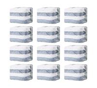 TAILI Sac Sous Vide Vetement Aspirateur Cube Lot de 12 (80×100×38 cm) Housse de Rangement Sous Vide Couette Gain de Place Sac de Rangement Sous Vide Pour Couettes,Literie,Vêtements