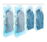 TAILI Sacs de Rangement sous Vide Suspendus pour vêtements, 4 Combo, Bluè