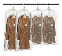 TAILI Sacs de Rangement sous Vide Suspendus pour vêtements, 4 Combo, Clear