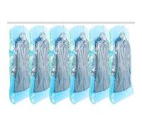 TAILI Sacs de Rangement sous Vide Suspendus pour vêtements, Housse sous Vide pour costumes, manteaux, vestes, Economisez 80% d'espace organisateur de placard Sacs à Vide, 6 Jumbo