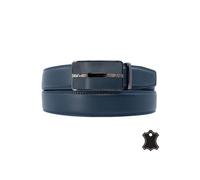 Taille 120 - Ceinture Chic en Cuir Bleu marine pour Hommes - Ajustable et Moderne 120 cm
