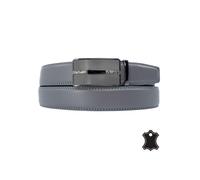 Taille 130 - Ceinture Chic en Cuir Gris pour Hommes - Ajustable et Moderne 130 cm