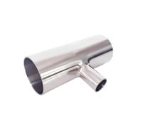 Taille 19mm-102mm X 16mm-89mm tuyau OD réduisant le soudage bout à bout Auto Tee 3 voies 3A SUS 304 inoxydable sanitaire(57mm x 38mm)
