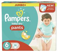 Taille 6 Boîte De Jumbo De Baby-Secs Pantalons De Pampers 58 Couches