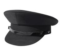 Taille 61 cm | XL Casquette noire à visière style chauffeur | Style traditionnel idéal pour les mariages, les bals de fin d'année scolaire et les événements spéciaux | Casquette de conduite | Taille