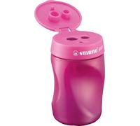 Taille-boîte ergonomique pour gauchers - STABILO EASYsharpener - 3 en 1 - rose