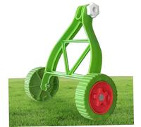 Taille-bordures Support Roues Fixation Roues réglables Marche auxiliaire derrière Weed Wacker Pièces et accessoires de tondeuse à gazon pour support de mangeur d'herbe Poignée verte Tondeuse à gazon