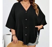 Taille courbe US22 Blouse décontractée ample à encolure en V pour femmes, convient pour le festival de musique, les vacances au bord de , le style bohème. Idéale pour la plage, les affaires, les vacan