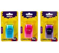 Taille-crayon à deux trous avec grand récipient et gomme Strigo mix prix par 1 pièce