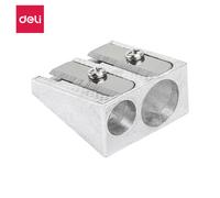 Taille-crayon à deux trous Deli, outil de bureau et d'école, 12 pièces