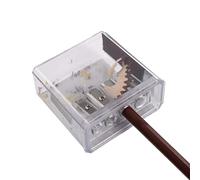 Taille-crayon à main pour enfants | Taille-crayon de rouge à lèvres avec couvercle transparent Taille-crayon multifonction à pointe longue, fournitures scolaires pour filles et garçons