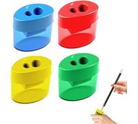 Taille Crayon Avec Reservoir, Un Taille-Crayon Manuel Pour Les Crayons Graphite ColoréS, Le Pointeur De, Les Fournitures Scolaires à Domicile (B-4PCS)
