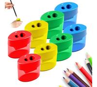 Taille Crayon Avec Reservoir, Un Taille-Crayon Manuel Pour Les Crayons Graphite ColoréS, Le Pointeur De, Les Fournitures Scolaires à Domicile Taillecrayons avec Récipient Taillecrayon (B-8PC)