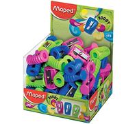 Taille-crayon BOOGY 1 trou. Maped 63211 Présentoir 75 pièces