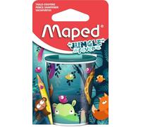 Maped - Taille-crayon canette en métal - deux trous, grande réserve - Décor Jungle Fever