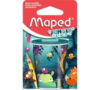 Maped - Taille-crayon canette en métal - deux trous, grande réserve - Décor Jungle Fever