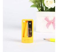 Taille-crayon de charpentier - Taille-crayon - Rasoir étroit - Outils à main pour le travail du bois (2 pièces, jaune)