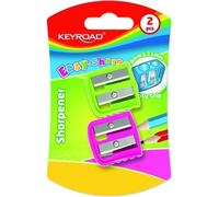 Taille-crayon double KEYROAD, pastel, double, 2 pièces, blister