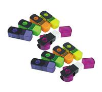 Taille-crayon EISEN 2 pieds N 1 avec gomme rabattable, paquet de 10 (ESN48001-10)