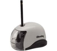 Wonday Taille-crayon électrique, lame en acier, grand réservoir, 4 piles 1,5 V (non fournies), Noir