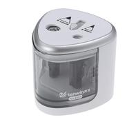 Taille-Crayon Électrique À Deux Trous Pour Crayons De 6 À 12 Mm, Sécurité D'arrêt Automatique, Portable, Fonctionne Sur Batterie