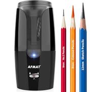 Taille-Crayon électrique à pointe longue, Taille-Crayon électrique rechargeable avec récipient, Pointes longues de 8-17 mm, à arrêt automatique, pour crayons de couleur à dessin au fusain φ6-12 mm