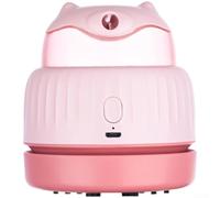 Taille-crayon électrique avec aspirateur rechargeable par USB, double fonction, outil de bureau pour l'école, le bureau, la maison, fournitures de 8,6 cm, rose (rose)