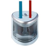 Taille-Crayon Électrique et Manuel Avec Lames Remplaçables - Sécurité Enfant (Blue)
