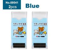 Taille-Crayon En Caoutchouc Transparent Pour Enfants,Gommes À Rouleau Kawaii,Ration D'acquisition D'écriture,Fournitures Scolaires De Bureau,Cadeau - Type 69541-Blue-2pcs