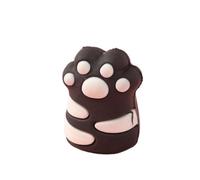 Taille-crayon manuel, coupe-crayon griffe de chat, machine de découpe de crayon à trou unique, taille-crayons en forme de patte de chat (noir)