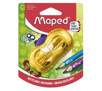Maped - Taille-crayon Croc Twist Bieber - 2 tailles - Boîte de récupération - Couleur aléatoire