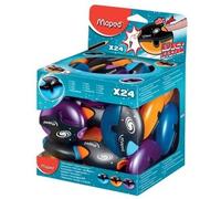 Taille-crayon maped galactic 1 usage couleurs assorties
