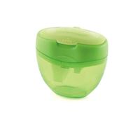 Taille-crayon plastique Keyroad 3 trous + plateau TRI Plus, vert