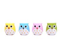 Taille-crayon populaire en forme de hibou double oreillette Décoration de bureau pour fête Préféré Enfants Retour à l'école Présent Trou Taille-crayon Dessin animé Hibou portable Manuel Twin