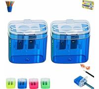 Taille-crayon portable avec couvercle en plastique et sac à dos compact pour étudiants