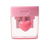 Taille-crayon Portatif,Avec Couvercle Double Trou Fournitures Portables - Taille-Crayon pour Eye-Liner - Pour La Maison, Les Bureaux, Les Artistes, Le Dessin, Le Maquillage, Les Voyages,