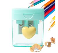 Taille-Crayon Pour Classe - Avec Couvercle Coloré et Double Trou pour Accessoires - Taille-crayons Portatifs,Pour La Maison, Les Bureaux, Les Artistes, Le Dessin, Le Maquillage, Les Voyages,