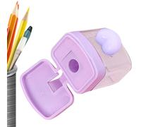 Taille-Crayon Pour Classe - Avec Couvercle Double Trou Fournitures Portables | Taille-crayons Portatifs,Pour Écoliers Salle de Classe Création Artistique Bureaux d'Artistes Dessin à la Maison Jardin d