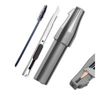 Taille-crayon pour crayon à lèvres - Outil cosmétique manuel - Taille-crayon de maquillage avec brosse à sourcils et cutter - Pour femmes et débutants dans le domaine de la beauté