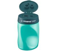 STABILO Taille-crayon ergonomique EASYsharpener, bleu ardoise, avec réservoir, gaucher