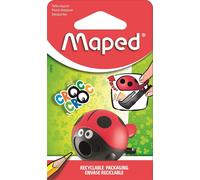 Taille-Crayons Croc Croc Easy Coccinelle-Avec Réservoir Et 1 Trou-Pince Facile À Ouvrir Pour Les Enfants Dès 4 Ans-Compact Et Fun-Packaging Recyclable 18114 Multicolore