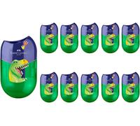 Taille-Crayons Double Dino,10 Taillants Avec Réservoir Pour Crayons Épais Et Fins