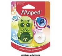 Maped Gomme 2 en 1 LOOPY MINI CUTE – rechargeable, 1 gomme de rechange, couleur aléatoire