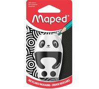 Taille-Crayons - Maped - Shakky - 1 Trou avec Réservoir - Ergonomique - Motif Panda