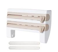 Taille du film - Distributeur de rouleaux alimentaires avec coupe-papier | Organisateur de film alimentaire réutilisable cuisine garde-manger réfrigérateur stockage aliments avancés collations
