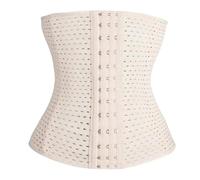 Taille Formateur Corset Shaper Femmes Post-Partum Ventre Minceur Ceinture modélisation Sangle contrôle Shapewear(3 Hooks White,L)