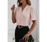 (Taille grande, il est recommandé de commander une taille en dessous) Chemise d'été nouvelle forme libre pour femmes, cardigan blouse élégante et décontractée pour l'automne/hiver, bureau et déplaceme